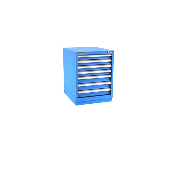 Champion Tool Storage Modular Drawer Cabinet, 7 Drawer, Blue, Steel, 22 in W x 28-1/2 in D x 30 in H N12000701ILCFTB-BB - main